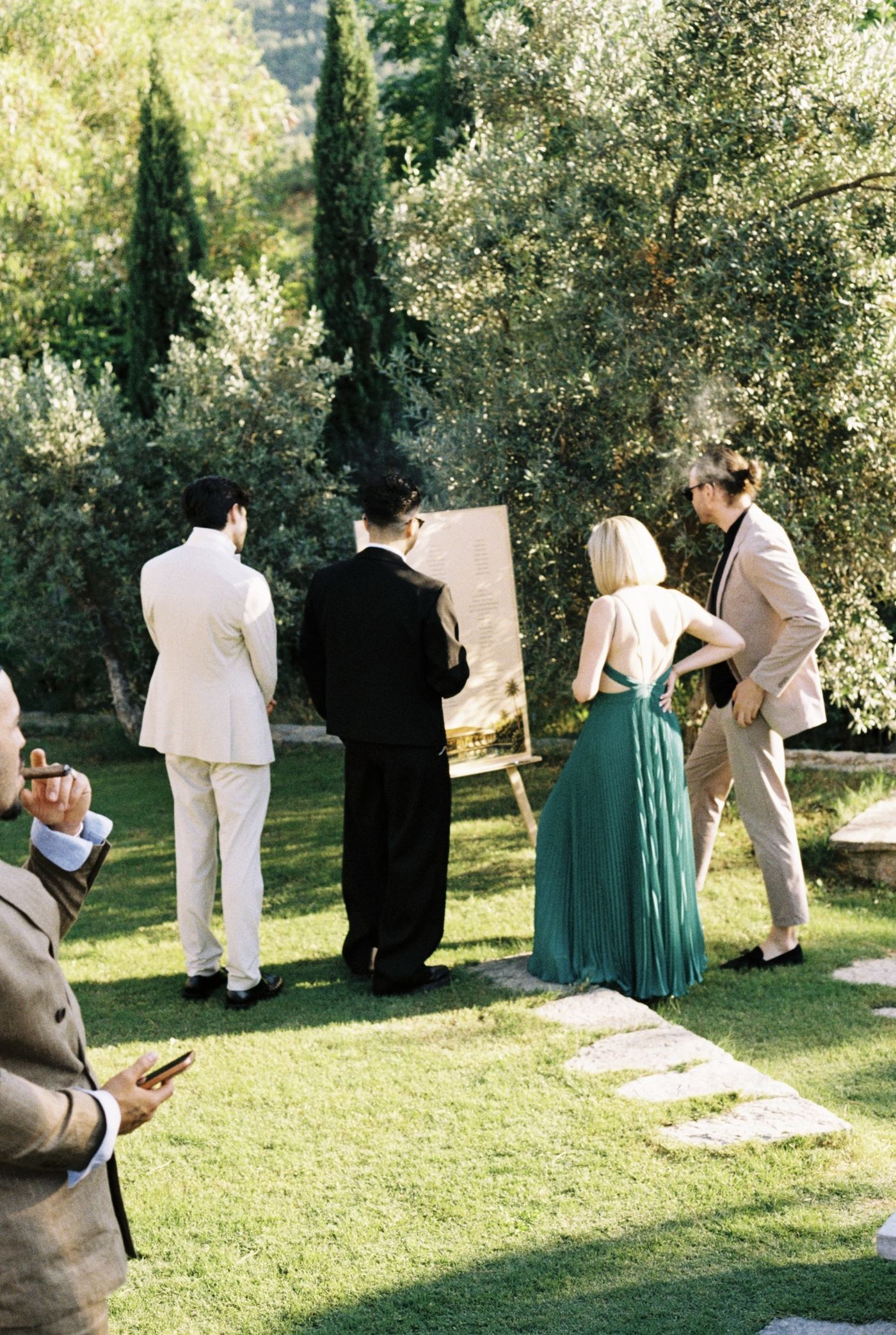 A gathering on the lawn