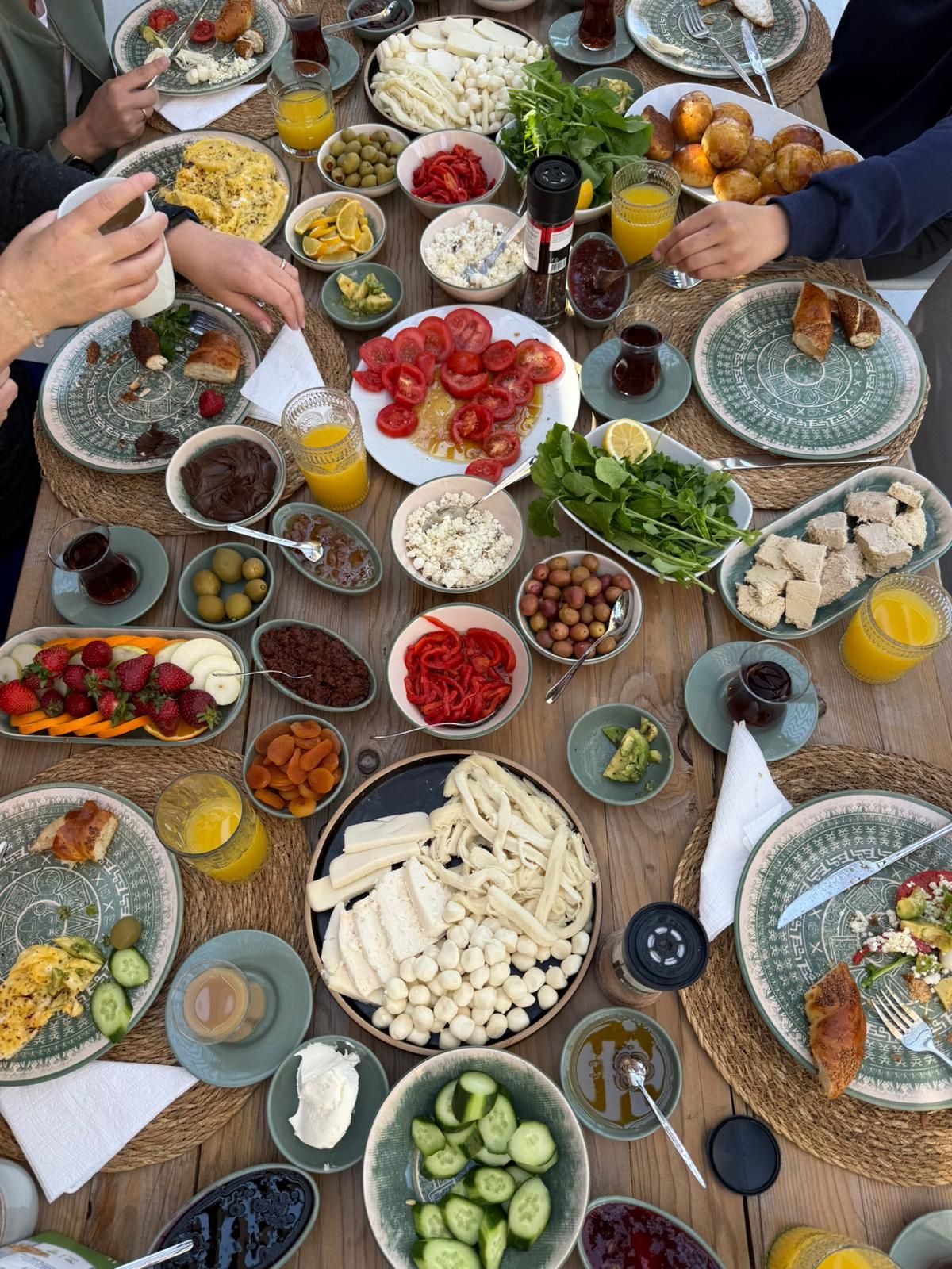 Breakfast, from above