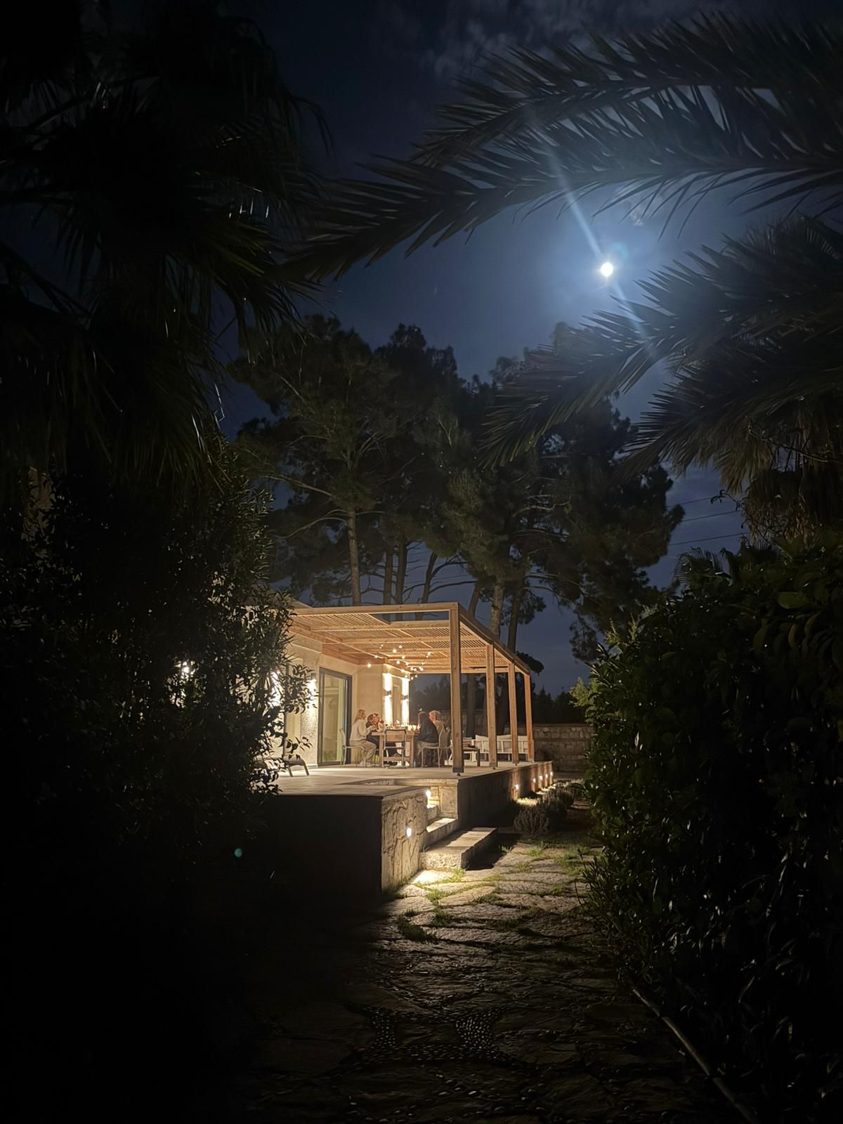 The Glass Suite at night